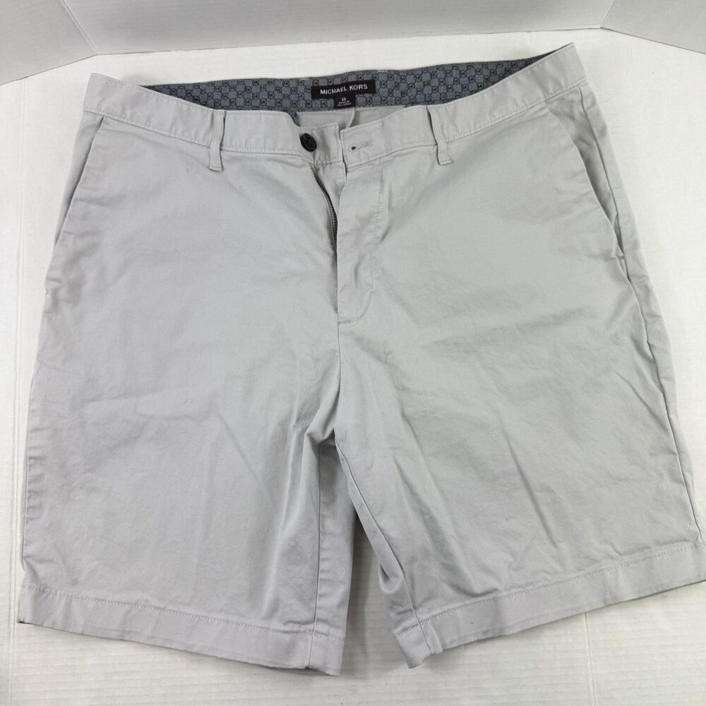 Michael Kors Men's Chino Shorts  Size 36” X 8” Inseam Stone